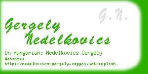 gergely nedelkovics business card